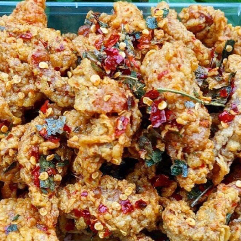 

kripik kulit ayam rempah