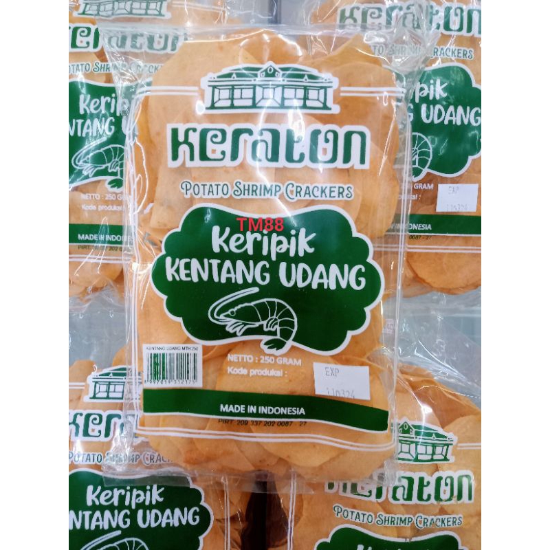 

KERIPIK KENTANG UDANG KERATON/KERATON POTATO SHRIMP CRACKERS