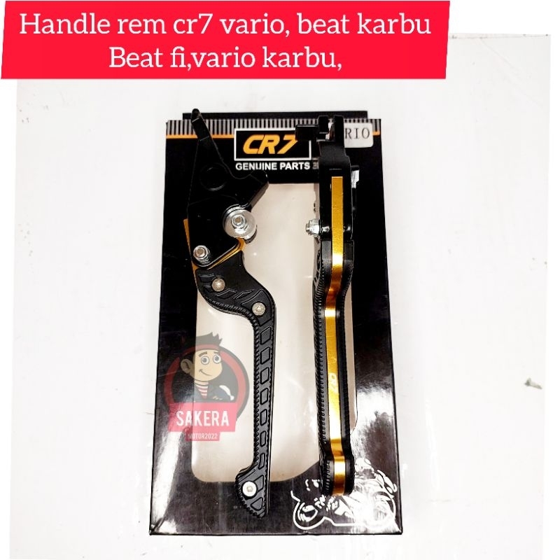 Handle rem cr7 variasi untuk motor beat fi,vario, beat karbu,vario karbu/Handle rem cr7 variasi/hand