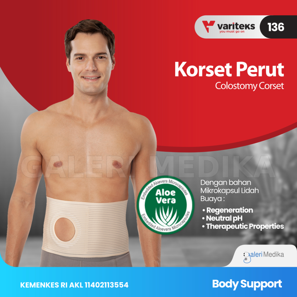 Variteks 136 Colostomy Corset (Korset Pasca Operasi Kolostomi) Korset Kolostomi