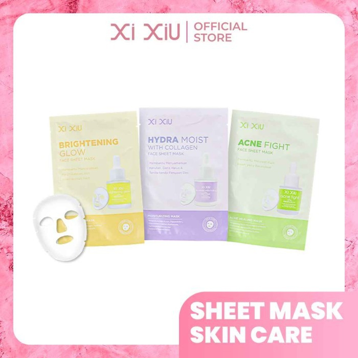 XI XIU FACE MASK SHEET MASK SKINCARE SERIES Masker Wajah