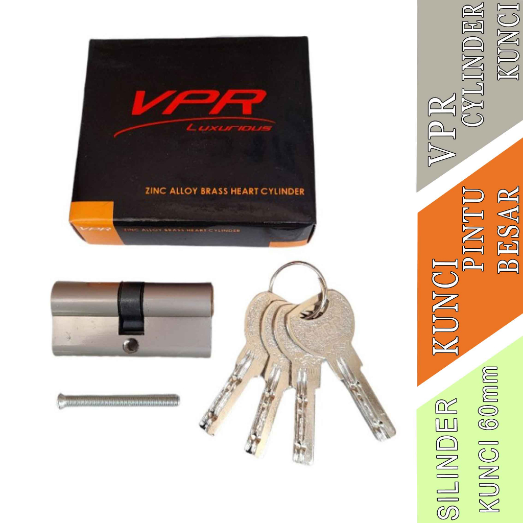 Cylinder Pintu- VPR Luxurious- Kunci Pintu Besar- Kunci 1 Set