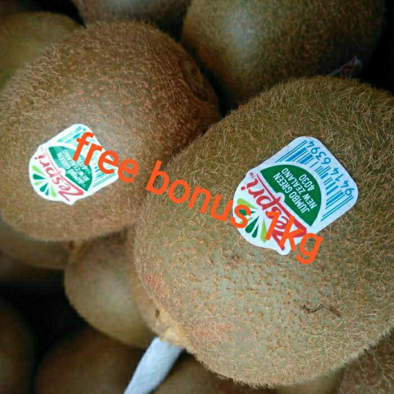 

buah kiwi 500gr + gratis bonus