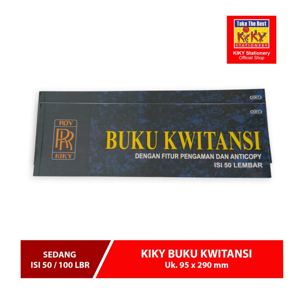 Buku Kwintansi Kiky Sedang / Besar 50 Lembar