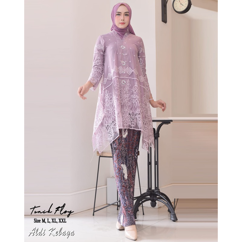 Permata Olshop / Kebaya Floy Kartini Payet Modern FM / Kebaya Modern / Kebaya Busui Payet Mewah / Kebaya Kartini Tunik  Busui / Kebaya Wisuda / Kebaya Kondangan / Kebaya Floy Payet Jumbo / Kebaya Jumbo Ld 130cm