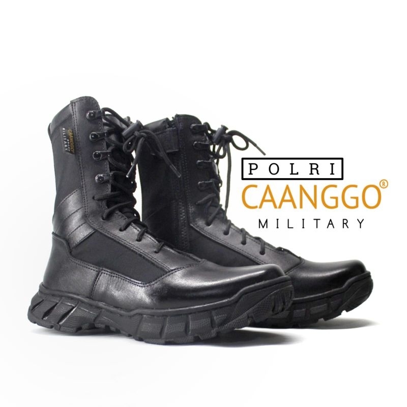 Caanggo - Sepatu pdl jatah polri design original bahan kulit sapi asli