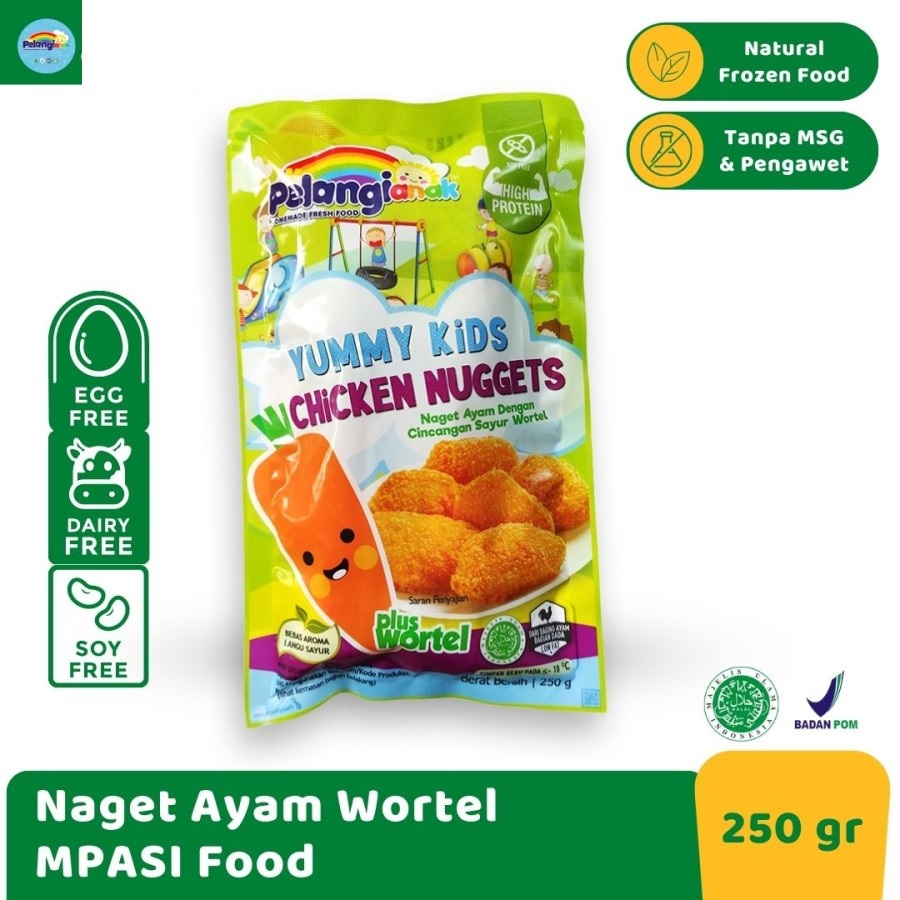 

CHICKEN NUGGET VEGGIE WORTEL NON MSG / MPASI HOMEMADE / FROZEN FOOD SEHAT