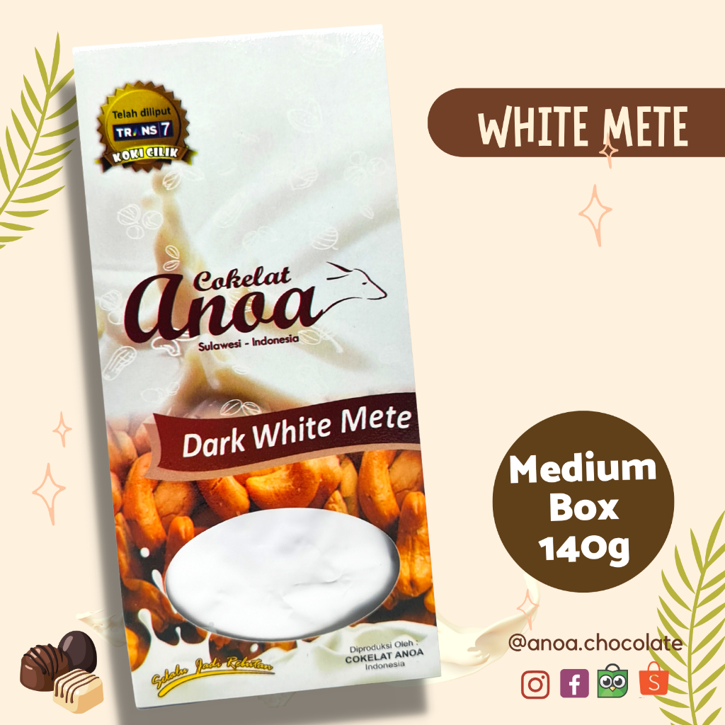 

Cokelat White Mete Medium Box 140g