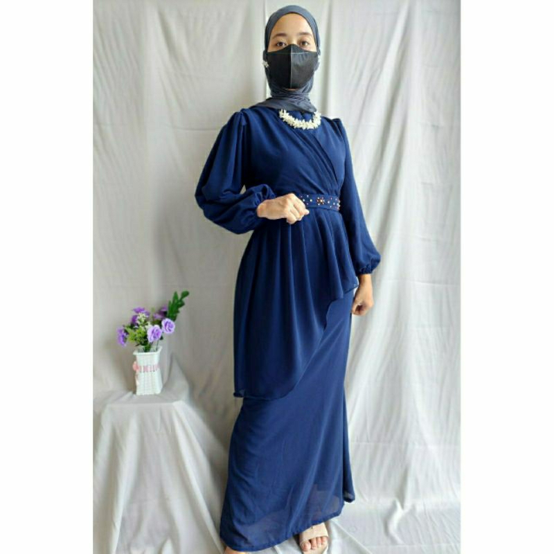 gamis ceruti/gamis simple/ gamis bridesmaid/ gamis kondangan