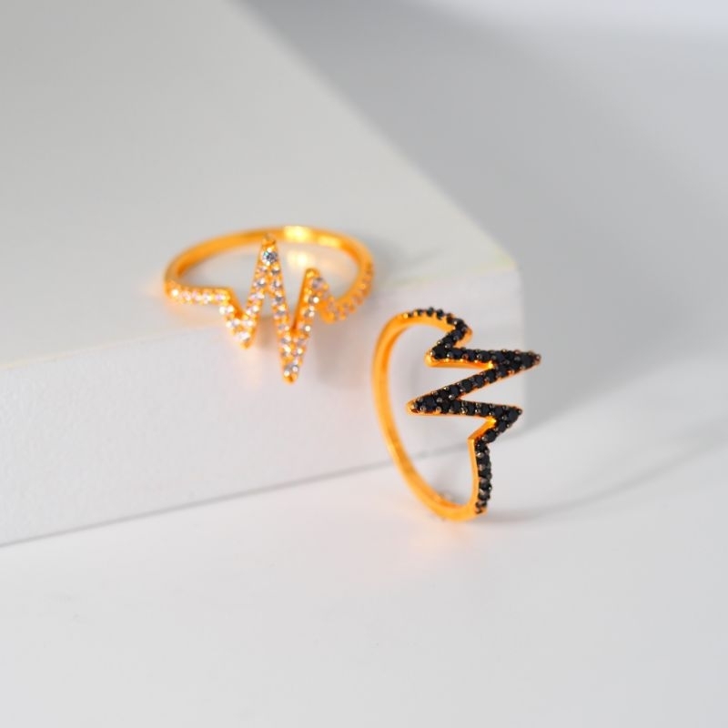 Cincin Emas Heartbeat - Toko Emas Gadjah