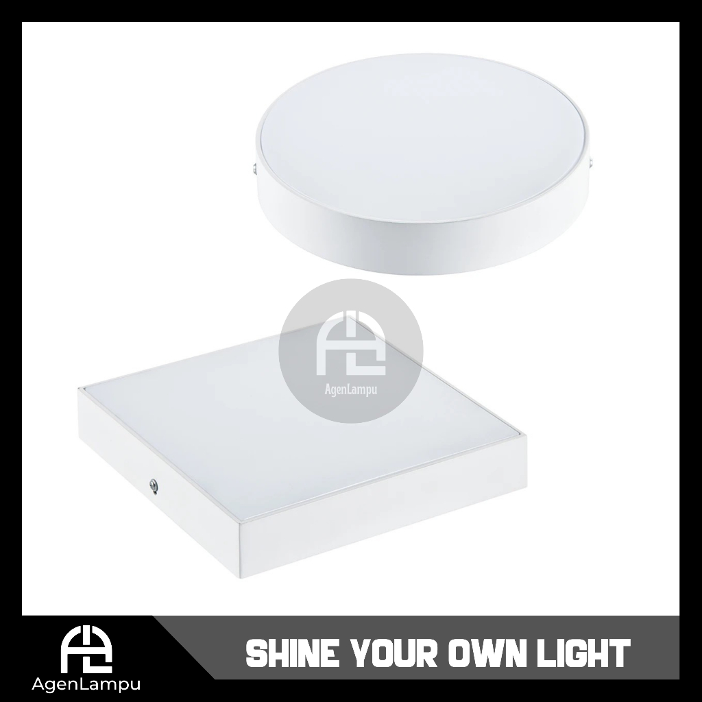 DOWNLIGHT PANEL LED LAMPU TEMPEL PLAFON 26W LED OUTBOW KOTAK / BULAT PUTIH