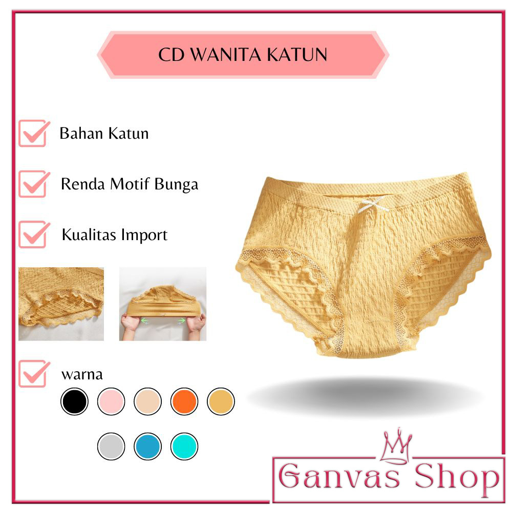 celana dalam wanita renda jumbo - cd wanita katun (CD-116)