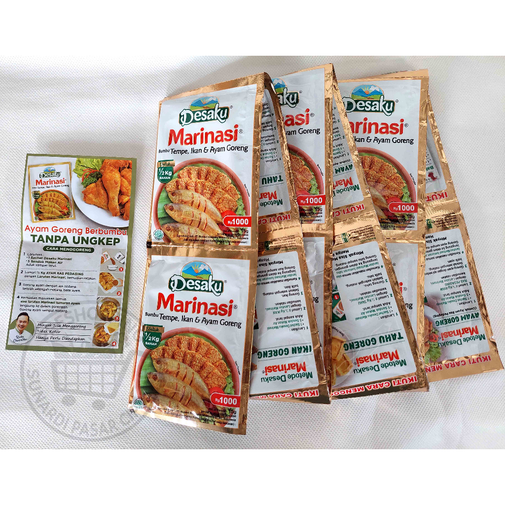 Desaku Marinasi - Bumbu Tempe &amp; Ikan Goreng [1 renteng isi 12 pcs]