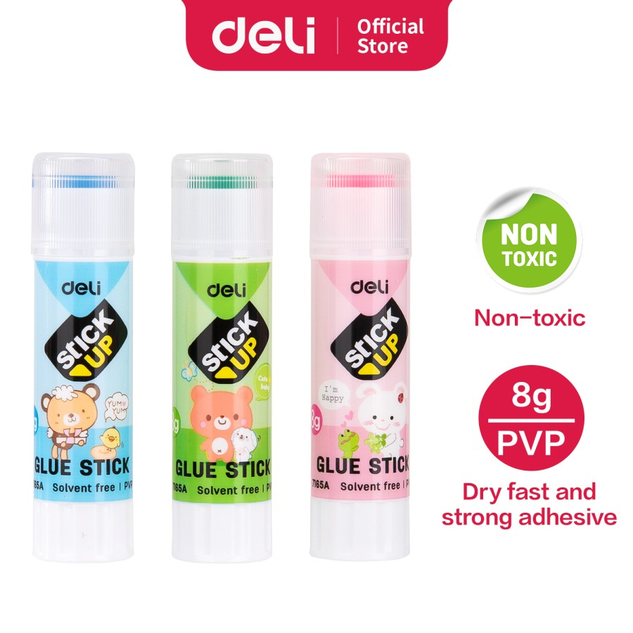 

Michiro Lem Glue Stick / Lem Stik Kertas / Lem Stick Warna / Lem Kertas Batangan / Lem Stik Lucu / Glue Stick Color - Deli Color Glue Sticks