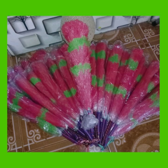 Kebus rafia / Sulak rafia /  Kemoceng Rafia murah