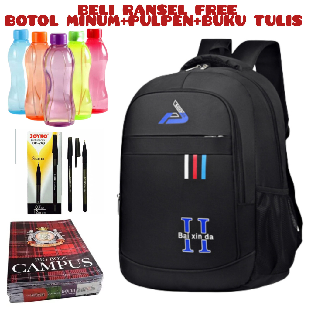 DT - Tas Pria ZB RDN 069 Distro Raindoz Bandung Ransel Punggung Backpack Cowok Keren Sek BRAN NB-Tp BJ