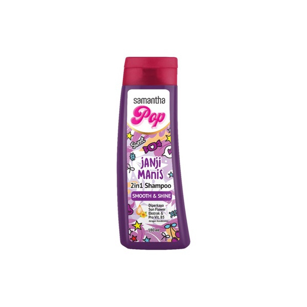 SAMANTHA POP 2IN1 SHAMPOO JANJI MANIS 180ML (UNGU)