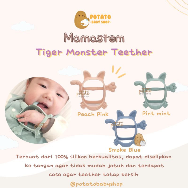 Mama'stem Teether Tiger - Gigitan Bayi Mamastem