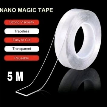 

Double tape transparan perekat serba guna 5Meter
