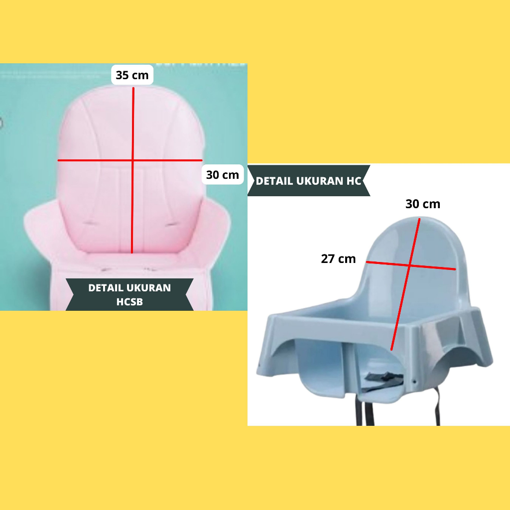 ALAS KURSI MAKAN WATERPROOF BAYI - Baby High Chair Waterproof AKACHAN hc wp