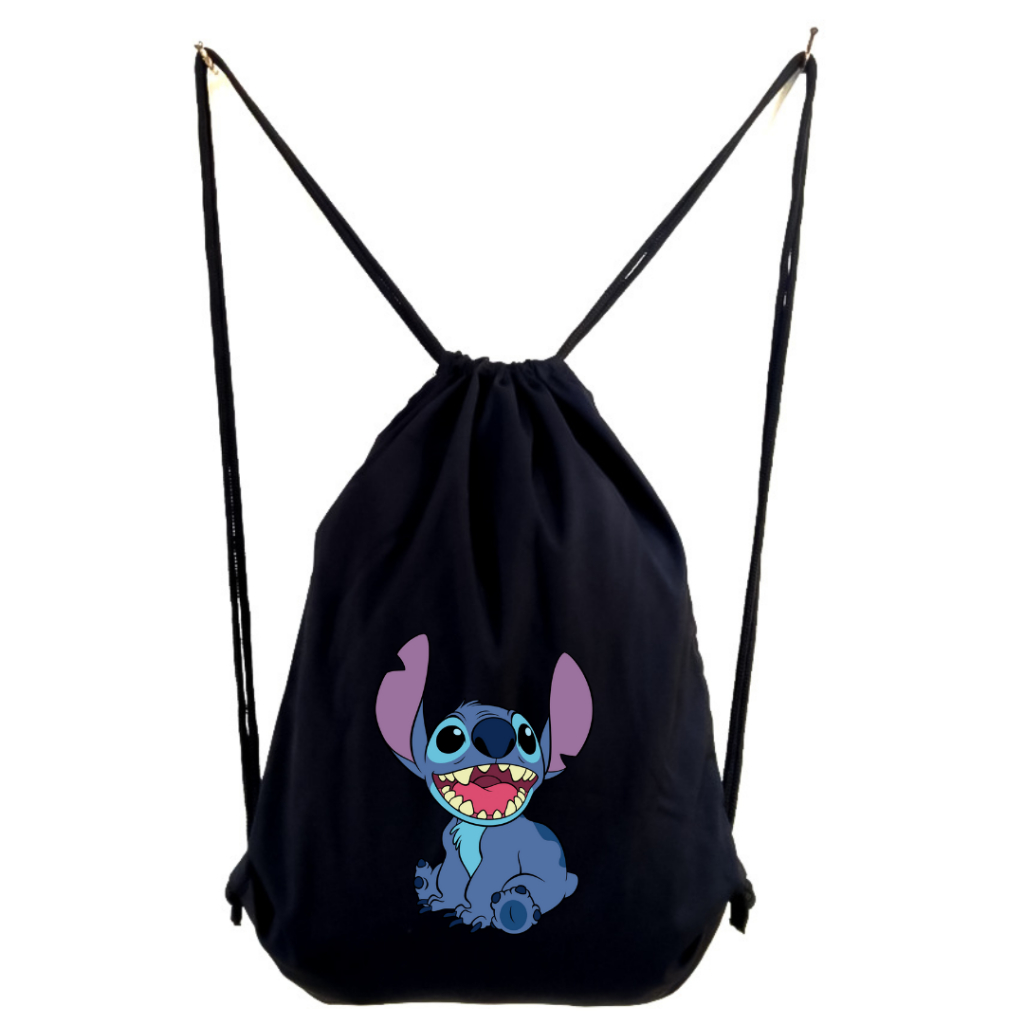 DTF Stringbag Stitch Lilo Ransel Serut tas gendong drawstring sekolah kuliah kampus ootd viral || Kiiyoomii ||