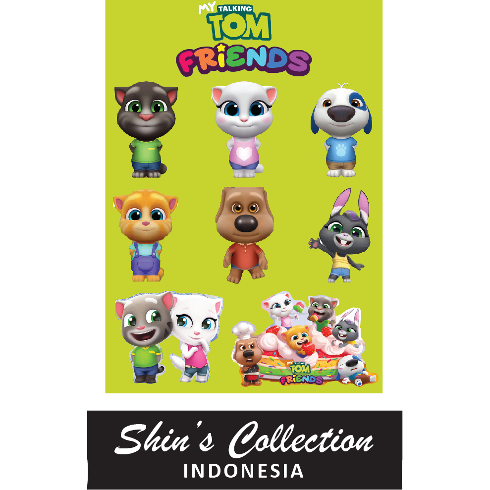 

Sticker stiker murah anti air Talking Tom Friends Mini 1 pc