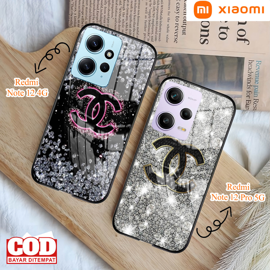Softcase Kaca XIAOMI REDMI NOTE 12 4G & NOTE 12 PRO 5G  - Case Handphone REDMI NOTE 12 4G & NOTE 12 
