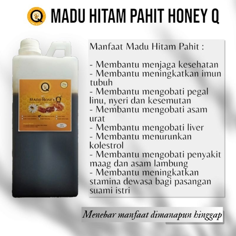 

MADU ASLI / MADU HITAM / MADU HERBAL / MADU HITAM HONEY Q 1000 Gram
