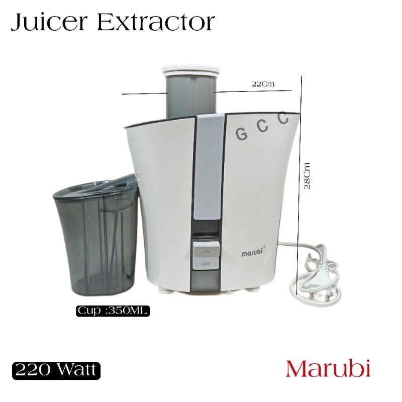 A1 Slow Juicer Extrak Alat Pembuat Jus Sari Buah Elektrik Dengan Gelas 350ML