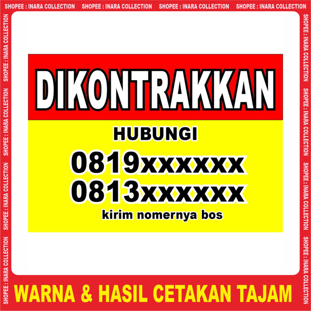 SPANDUK DIJUAL/DIKONTRAKKAN LANGSUNG JADI KUALITAS PREMIUM