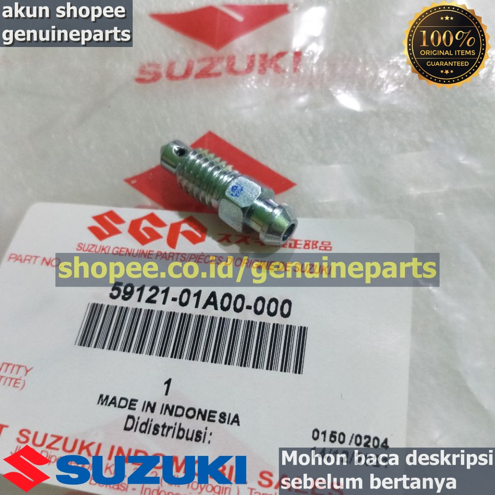 BAUT NEPEL BLEDER BLIDER BLEEDER KALIPER CAKRAM DEPAN SUZUKI SKYDRIVE ORIGINAL SUZUKI BAUT ANGIN ANG