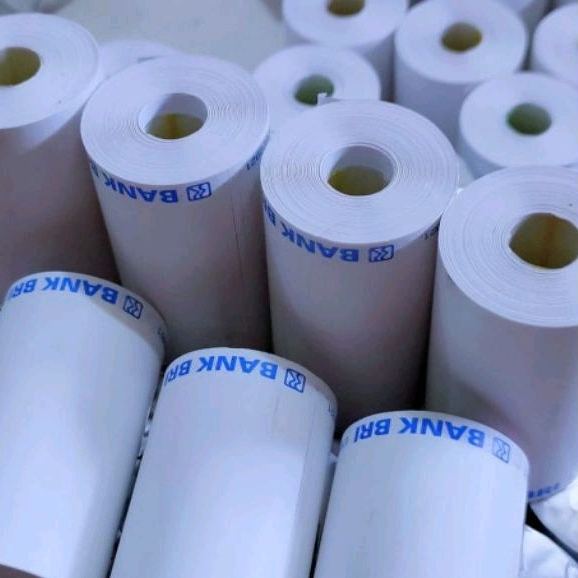 

Kertas kasir thermal struk logo BRI 57X30 PAKET 100 ROLL