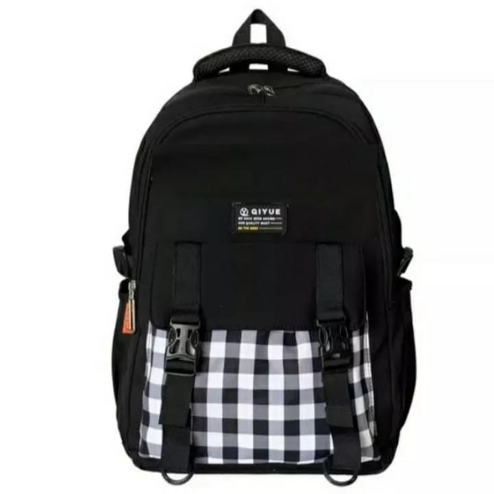 Tas Sekolah Anak Perempuan Anak Laki Laki backpack sekolah SD SMP SMA MOTIF KOTAK KOTAK