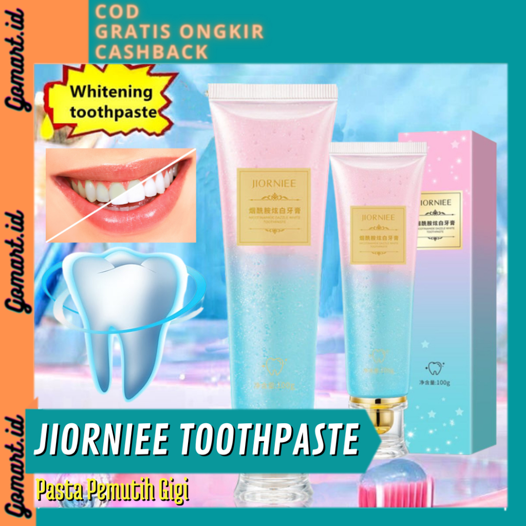JIORNIEE Pasta Gigi 100g - Odol Pemutih Gigi 100g - Pembersih Karang Gigi - Whitening Toothpaste