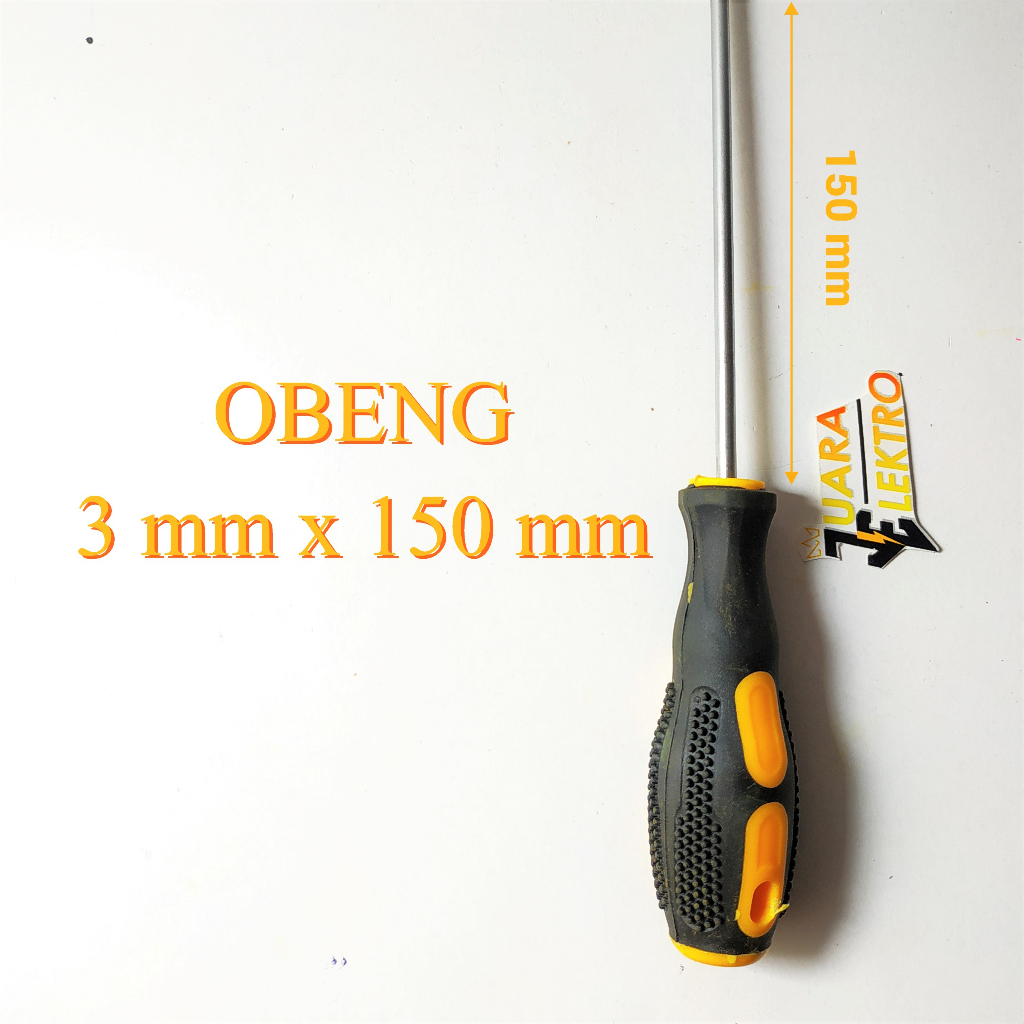 OBENG 3mm x 150mm Joe Tony | Obeng Ukuran 3 mm x 150 mm SCREWDRIVER