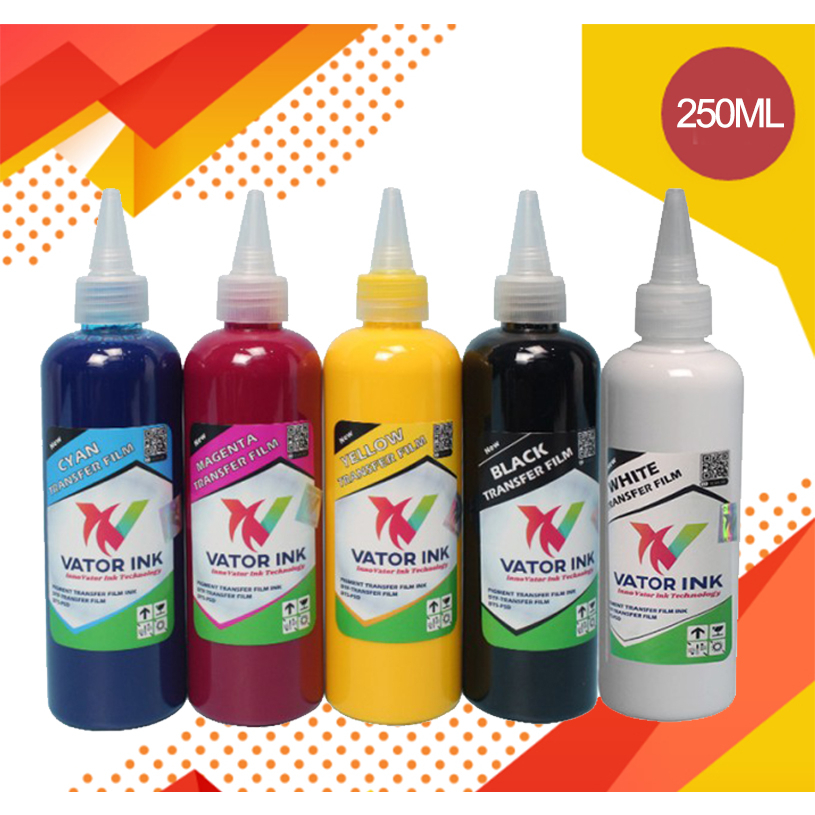 Tinta DTF Vator 250ML / Vator Tinta DTF CMYK WHITE 250 ML