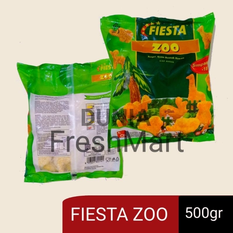 

FIESTA ZOO 500GR NAGET AYAM BENTUK HEWAN CHICKEN NUGGET ANIMAL