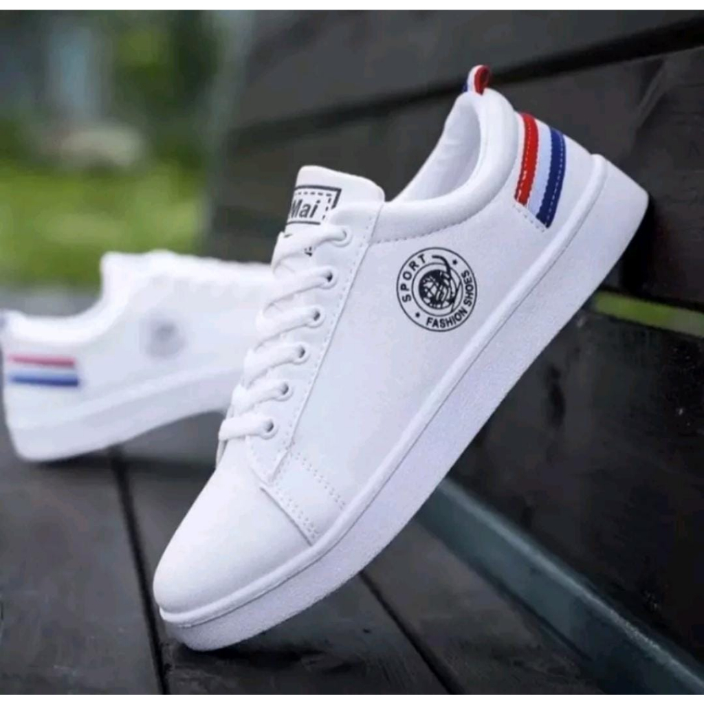 ARMY - Sepatu Sneakers Casual Sport Pria dan Wanita sepatu Hitam&amp;Putih Kumai 37-43