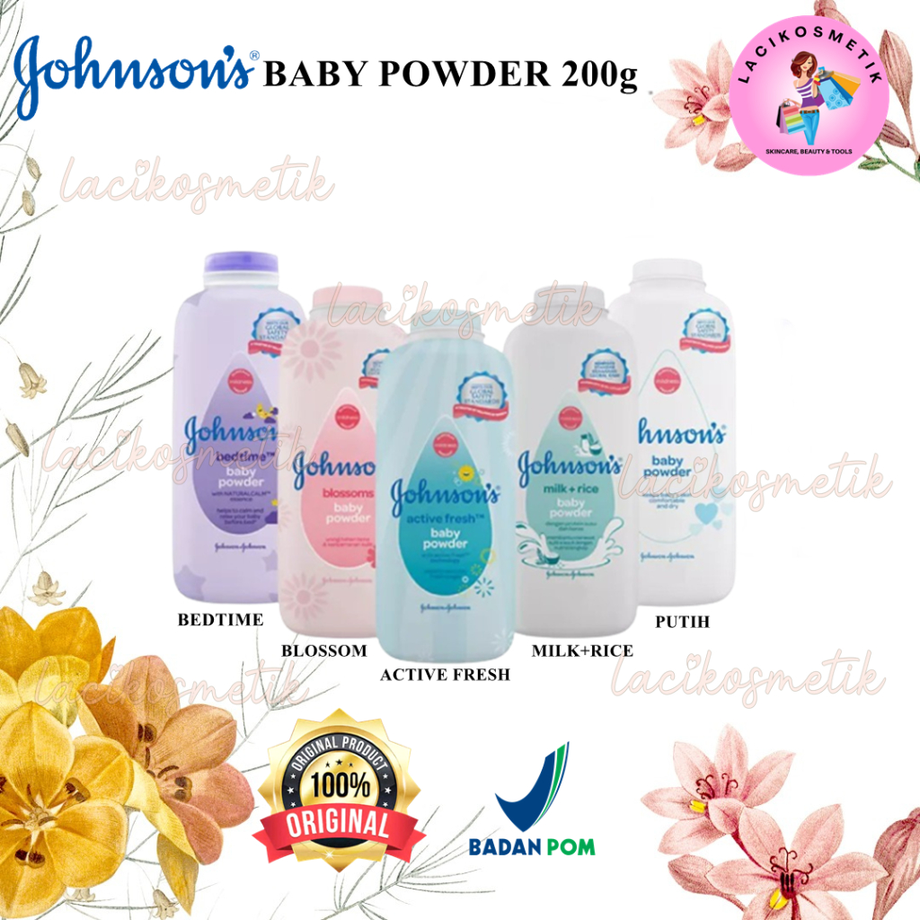 ✨LACIKOSME✨ [ 200 GR ] JOHNSON'S BABY POWDER - BEDAK BAYI JOHNSON BABY BPOM ORIGINAL