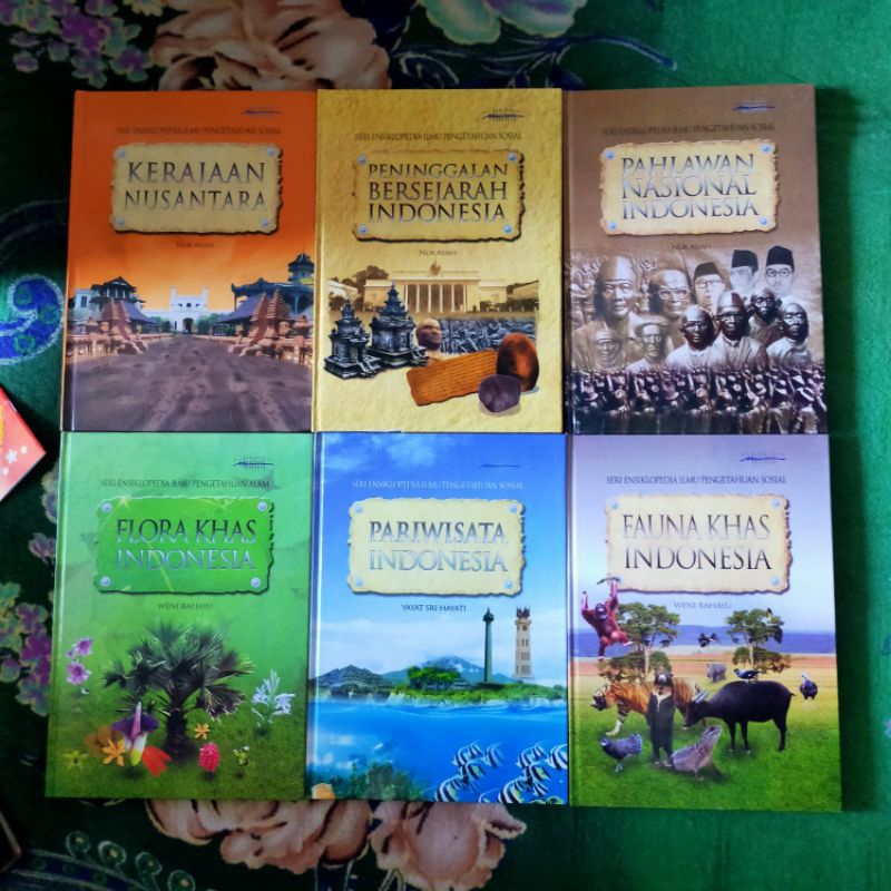 ORIGINAL BUKU ENSIKLOPEDIA SERI ILMU PENGETAHUAN SOSIAL KERAJAAN NUSANTARA PENINGGALAN BERSEJARAH IN