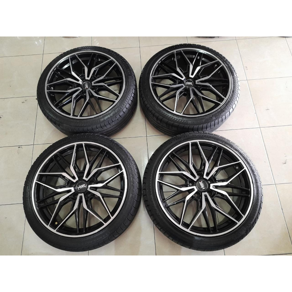 velg bekas rush hsr nain ring 19 pcd 5x114 & ban 235/40