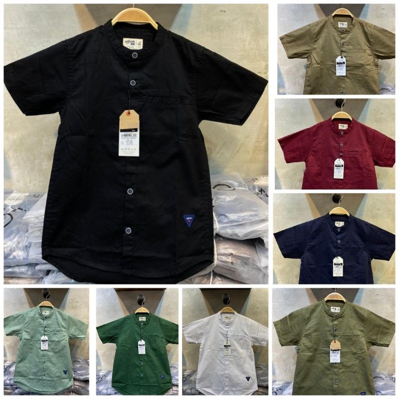 BAJU KEMEJA KOKO KEMKO ANAK LENGAN PENDEK KANCING FULL ORIGINAL TERBARU SAJUAK