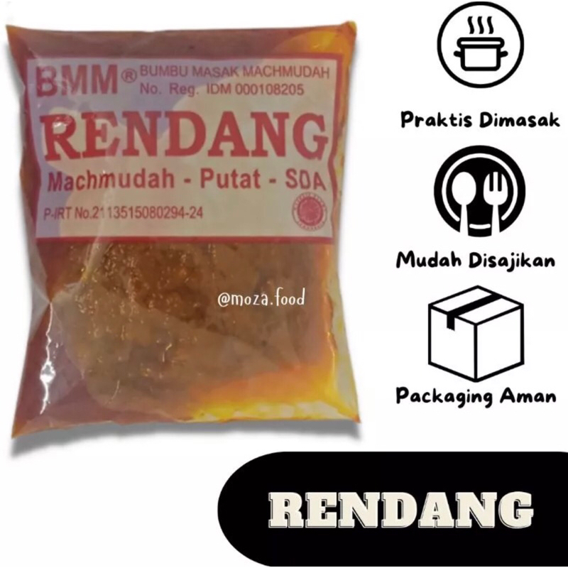 

Bumbu Masak "BMM Rendang " Machmudah Praktis / Bumbu Praktis / Bumbu Instan