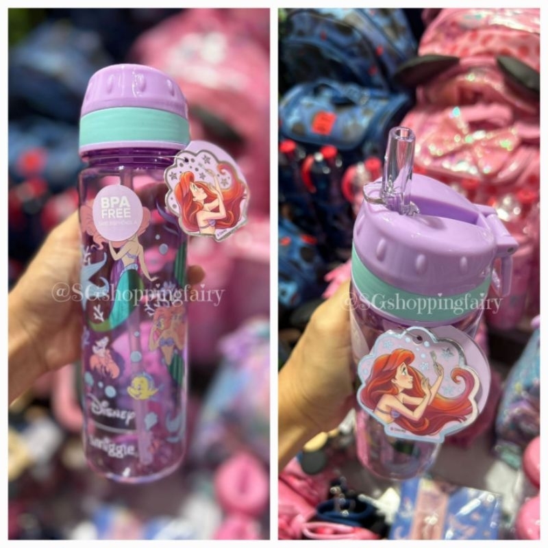 [READY STOCK] Smiggle Disney Princess Ariel Plastic Bottle 650 Ml