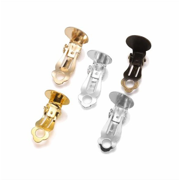 Anting Jepit Model Lubang &amp; Polos Harga/10Pc