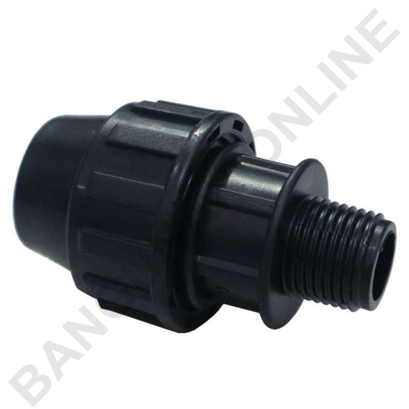 Sok Drat Luar HDPE 1/2" inch MALE THREADED ADAPTOR 20 mm X 1/2"
