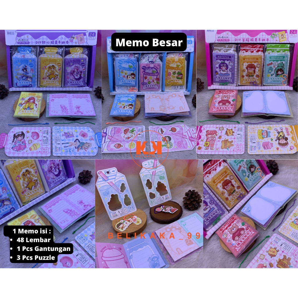 MEMO BESAR LUCU ISI 48 LEMBAR / NOTEBOOK LUCU MOTIF KARAKTER / BUKU MEMO CATATAN KECIL / BUKU CATATAN KECIL ANAK  / NOTEBOOK ANAK / NOTEBOOK KECIL / MEMO NOTEBOOK