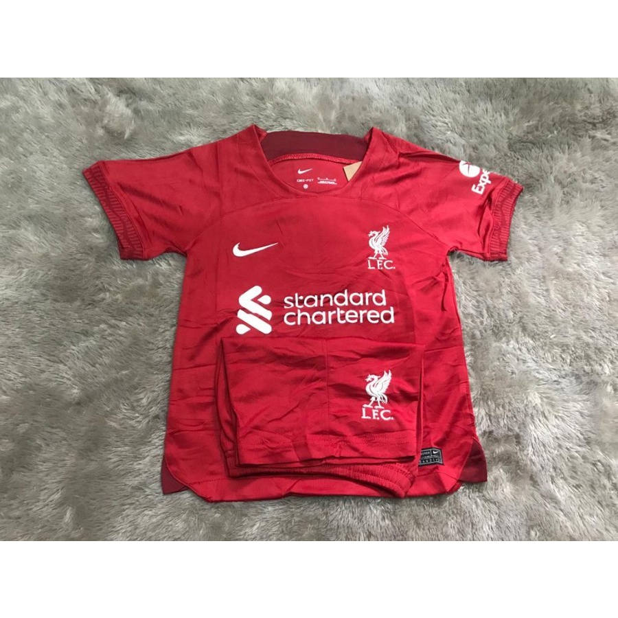 Jersey kids anak anak liverpool home 2022 -2023 grade ori import