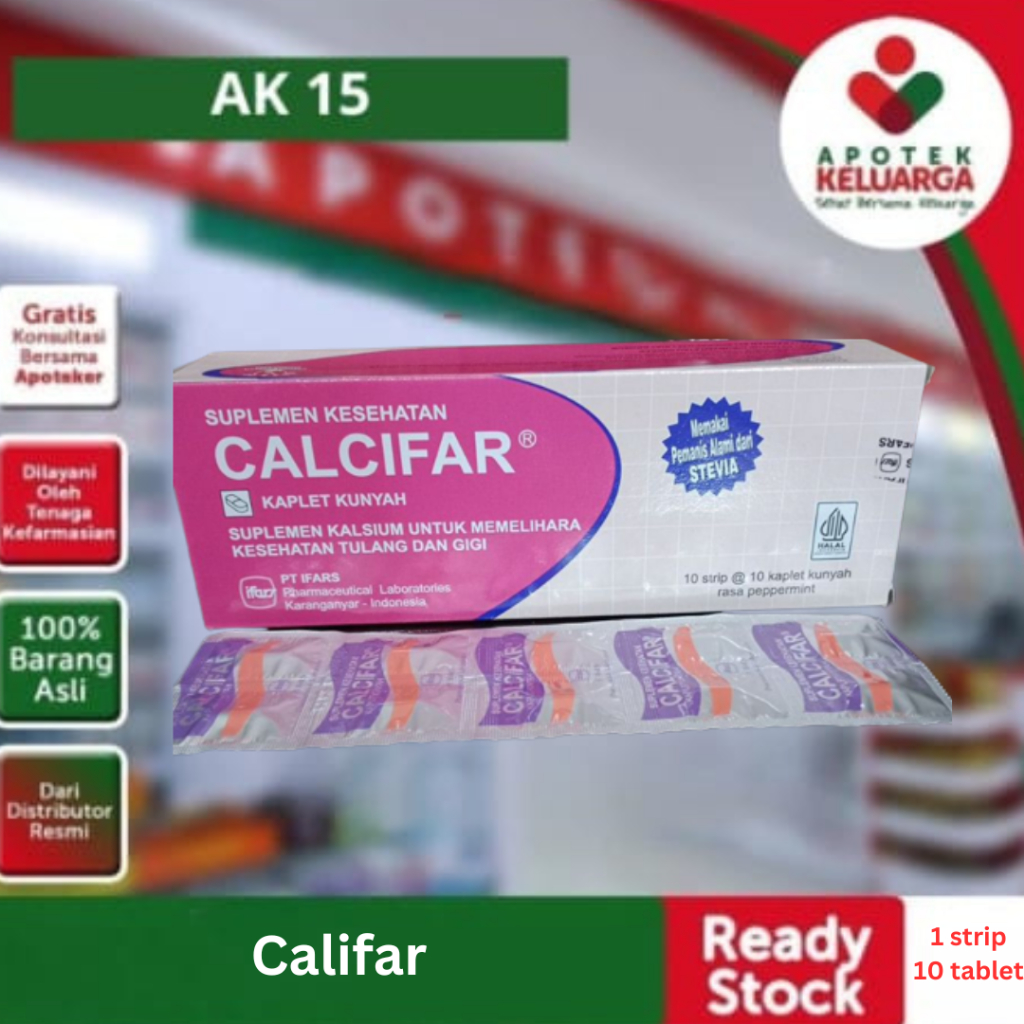 Calcifar & Calcifar Plus perstrip COD Murah