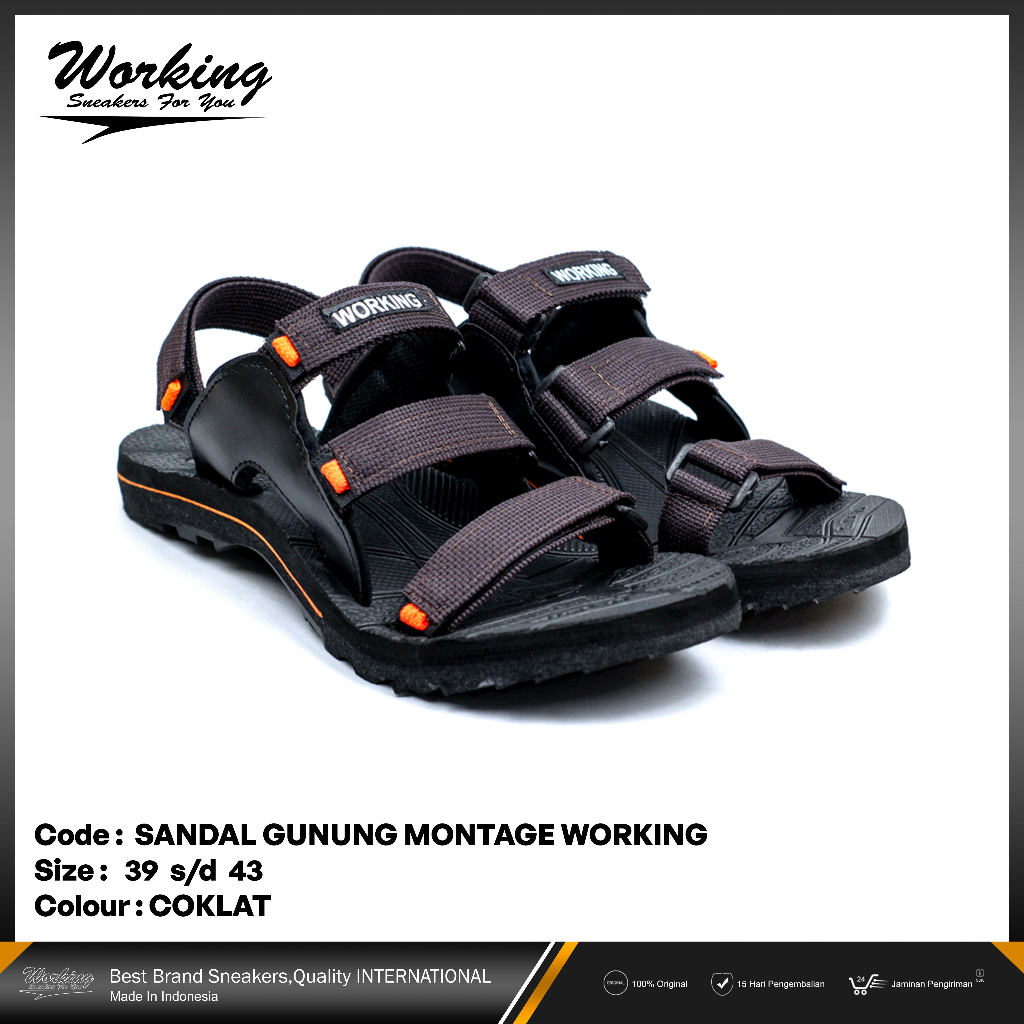 Sandal Gunung Pria Working Montage